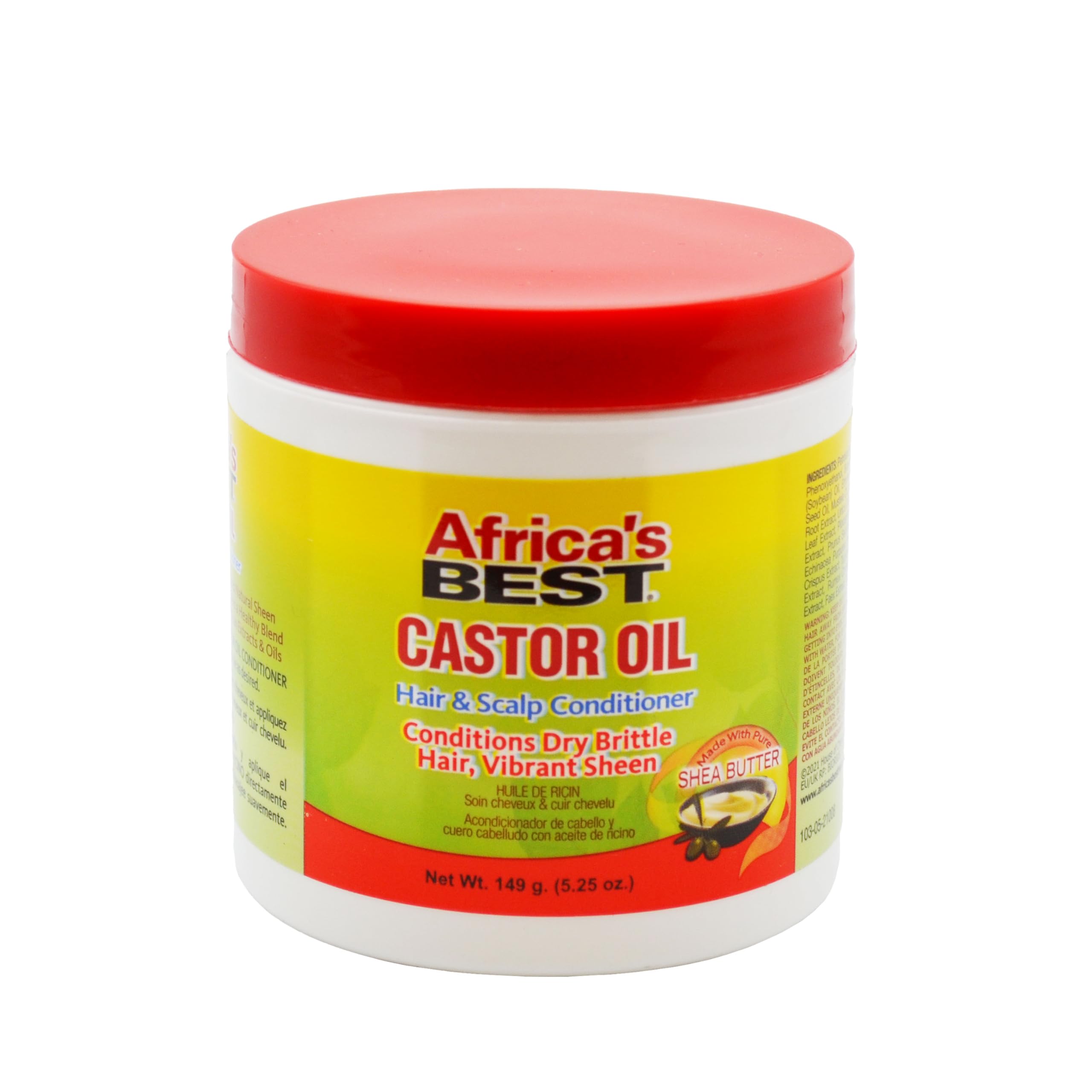 Africa's Best Castor Oil Hair Scalp Conditioner Lightweight Formula Conditions