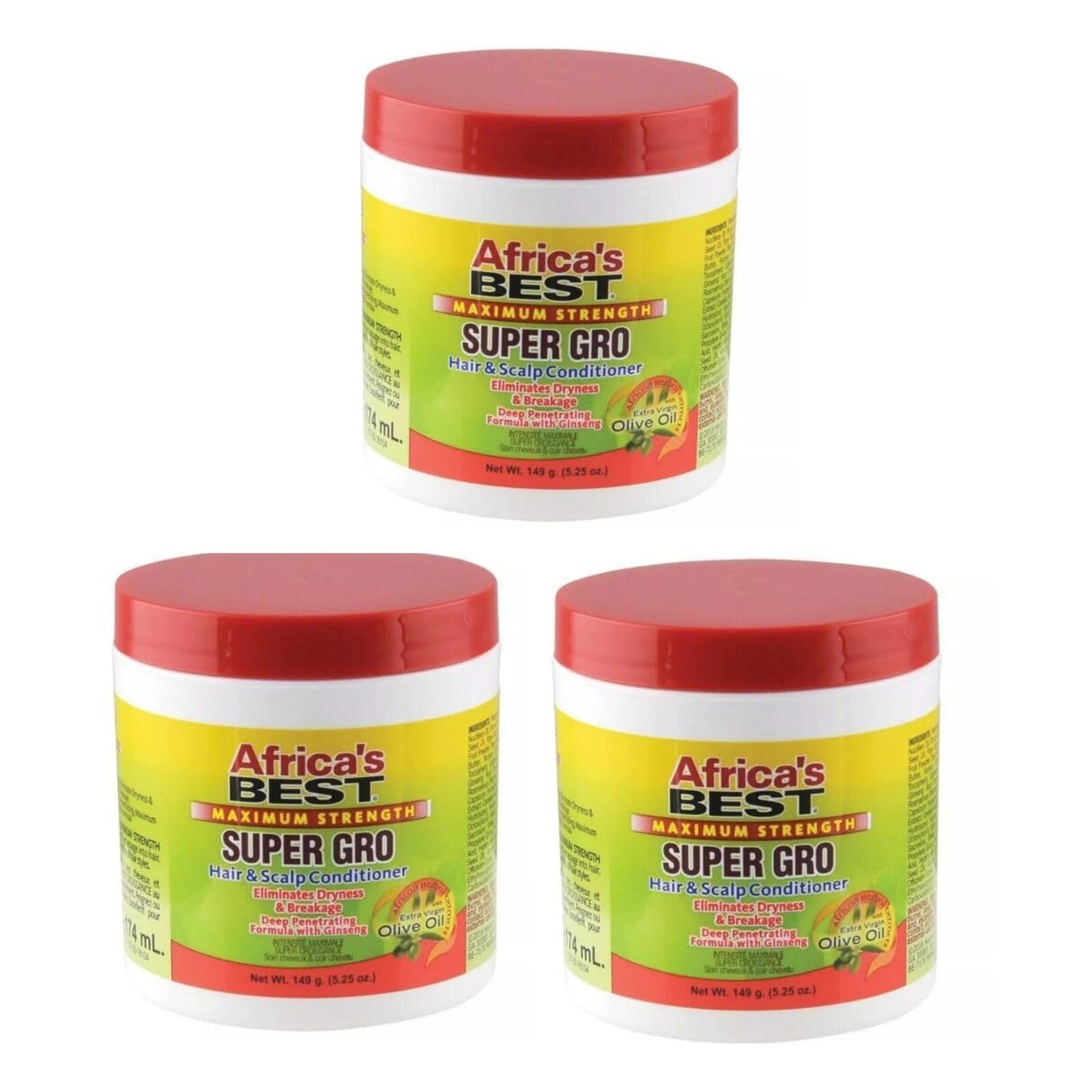 Africa's Best Maximum Strength Super Gro Hair Scalp Conditioner 5.25 oz - Thumbnail 2