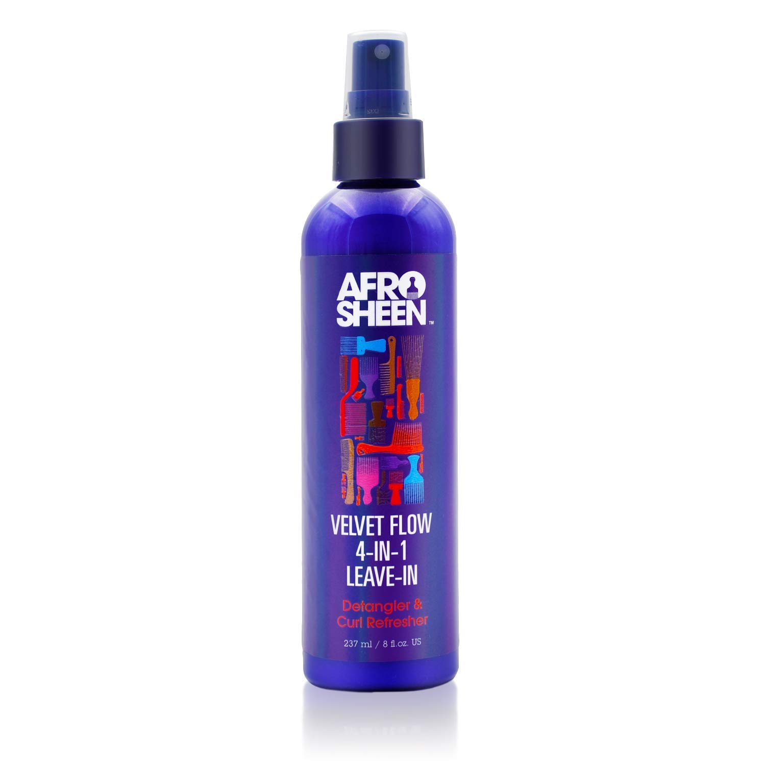 Afro Sheen Velvet Flow 4 In 1 Leave In . Protects Hair Against Heat Detangles