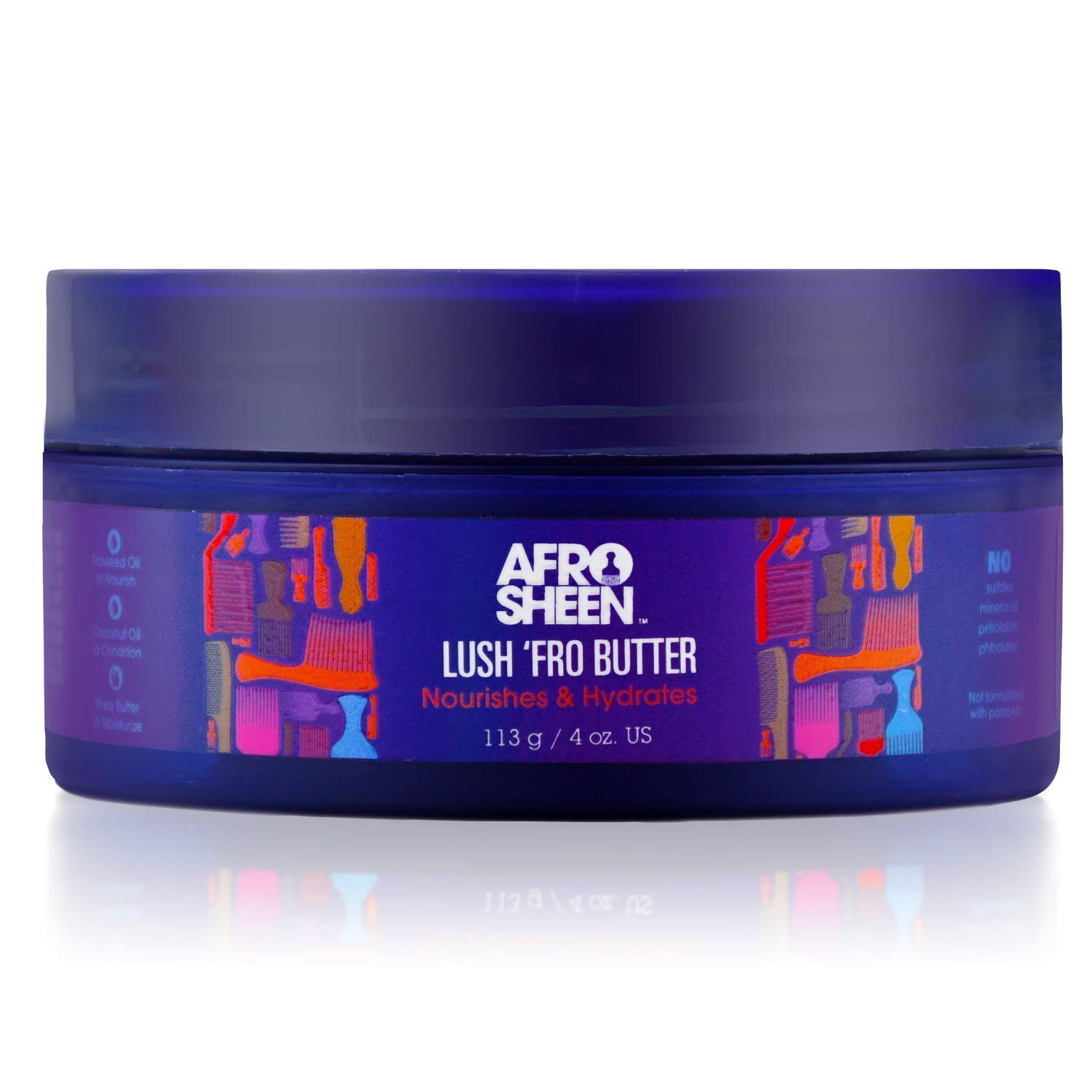 Afro Sheen Butter Lush 'fro Butter. Contains Shea Butter and Coconut Oil To - Thumbnail 3