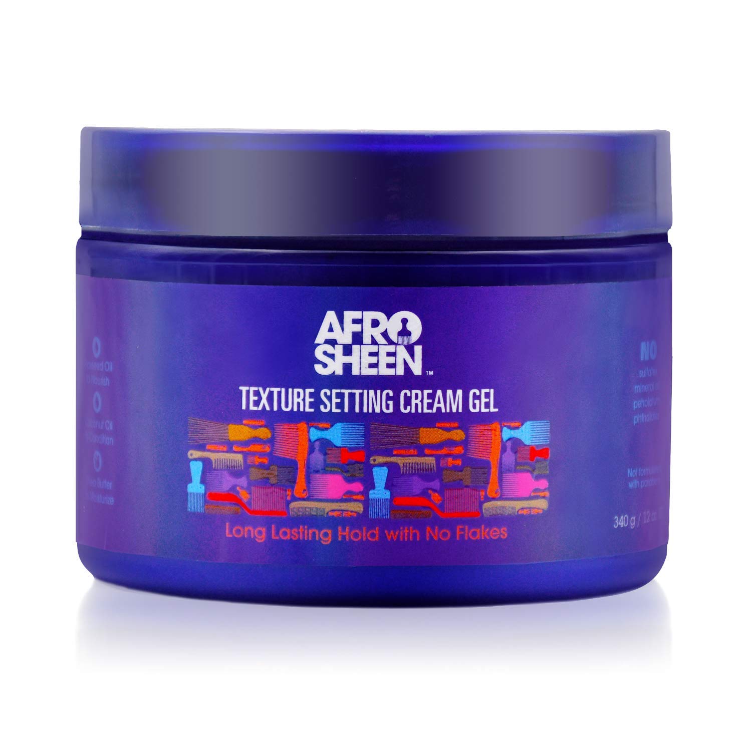 Afro Sheen Texture Setting Cream Gel Hydrating Textured Hair12 Oz 12 oz (Set)