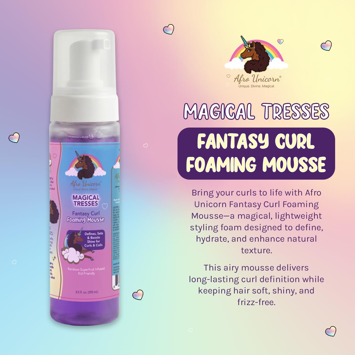 Curl Foaming Mousse Curl Defining Hair Mousse for Curly Coily Textured Hair (Set) - Thumbnail 2