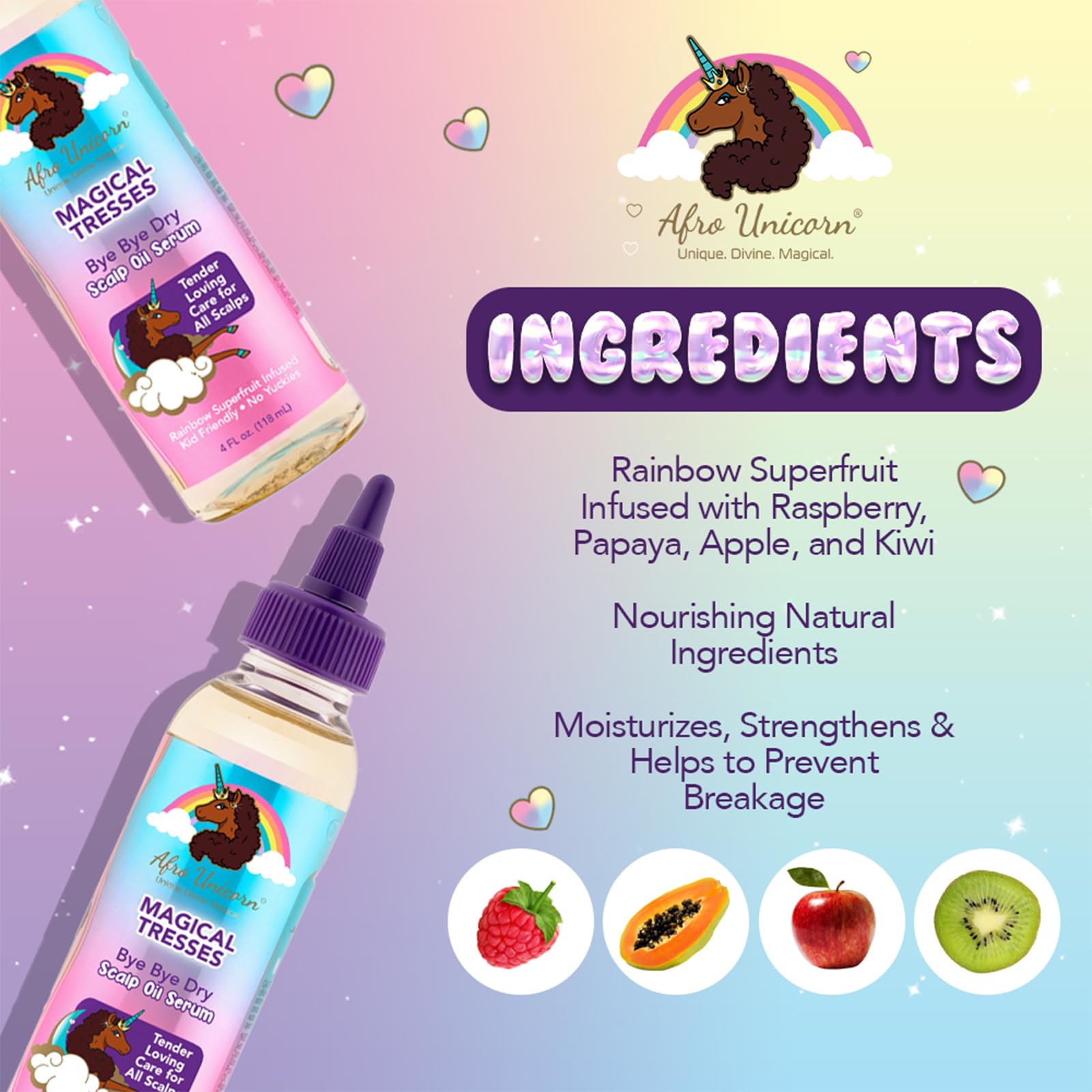 Magical Tresses By Afro Unicorn Bye Bye Dry Scalp Serum Soothing Moisturizing - Thumbnail 2