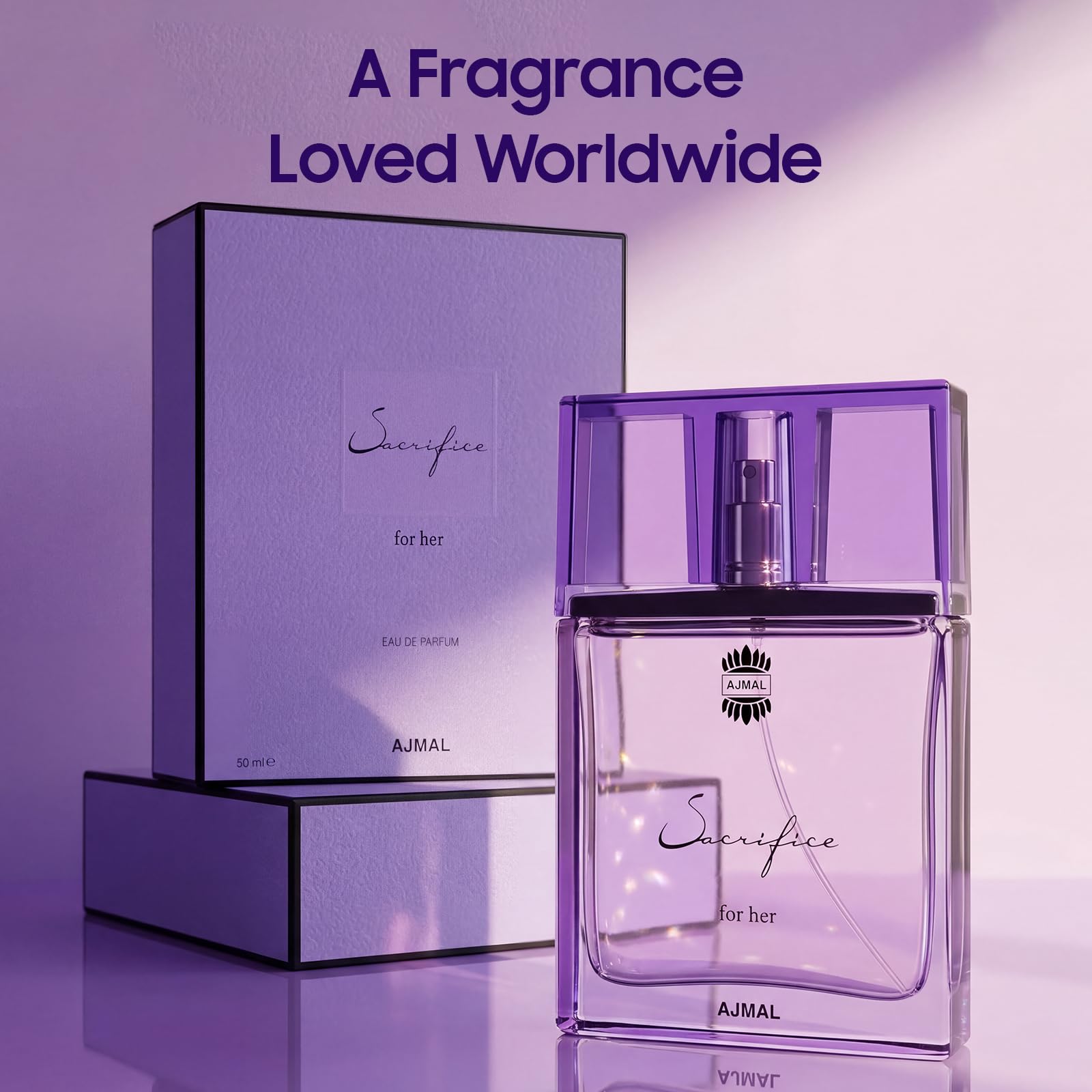 Ajmal Sacrifice Gift for Her Scent Floral Gift Made In Dubai For Women EDP 50 ml - Thumbnail 2