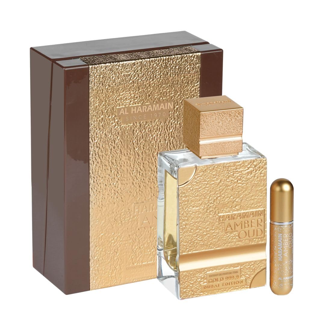 AL HARAMAIN AMBER OUD GOLD 999.9(U)EXTRAIT DE PARFUM SP 2.53oz(LI FREE)(WITH ATOMIZER)