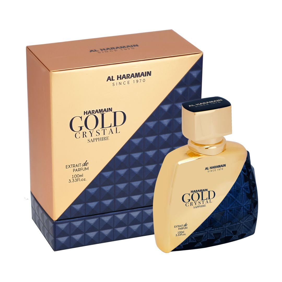 Al Haramain Gold Crystal Sapphire Extrait de Parfum For Women 3.4 oz - Thumbnail 3