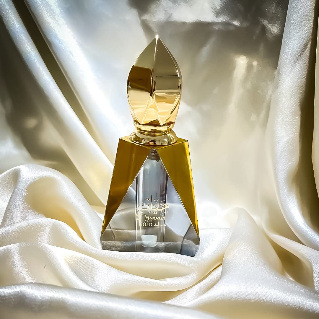 Hayati Gold By Al Haramain for Unisex Concentrated Oil Unisex 0.4 oz - Thumbnail 3