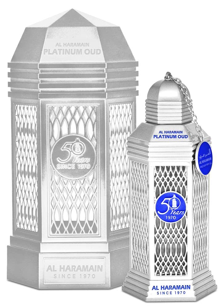 Al Haramain 50 Years Platinum Oud for Unisex Limited Edition Unisex EDP 3.4 oz - Thumbnail 2