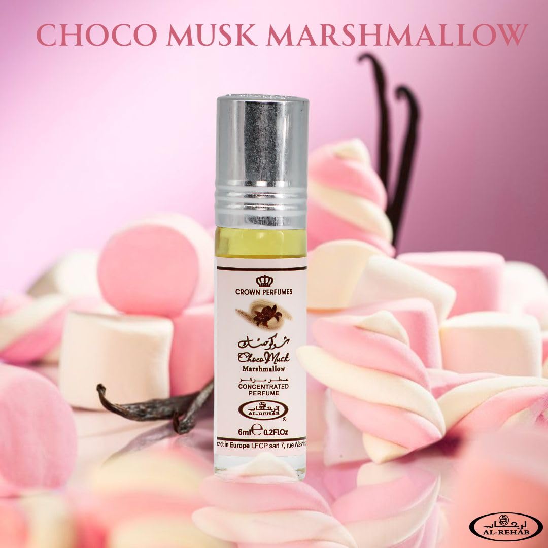 Al Rehab Choco Musk Marshmallow Sweet Chocolate Vanilla Concentrated Oil Roll - Thumbnail 3