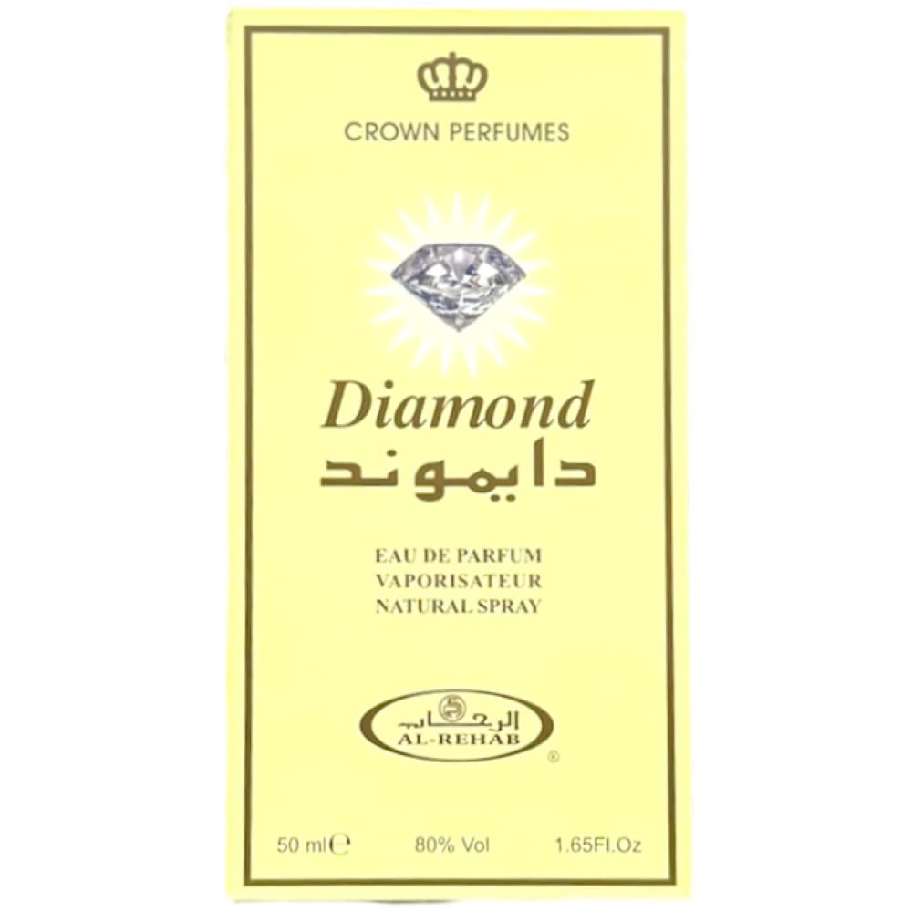 Al Rehab Diamond Long Lasting Unisex Fresh Citrus Scent Luxury Arabic Women For - Thumbnail 2