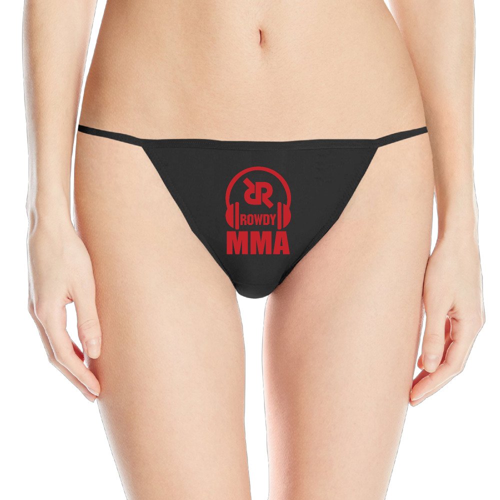 Ronda Rousey Ufc Mma Fighter Sleek Model Thong Panty Underwear Large Black For