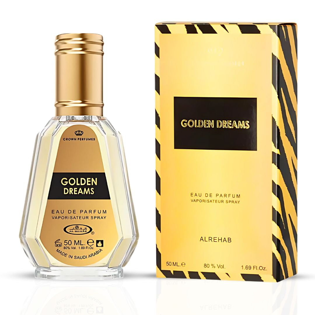Golden Dreams By Al Rehab | A Bold Fusion of Spice Sweetness Warmth EDP 50 ml