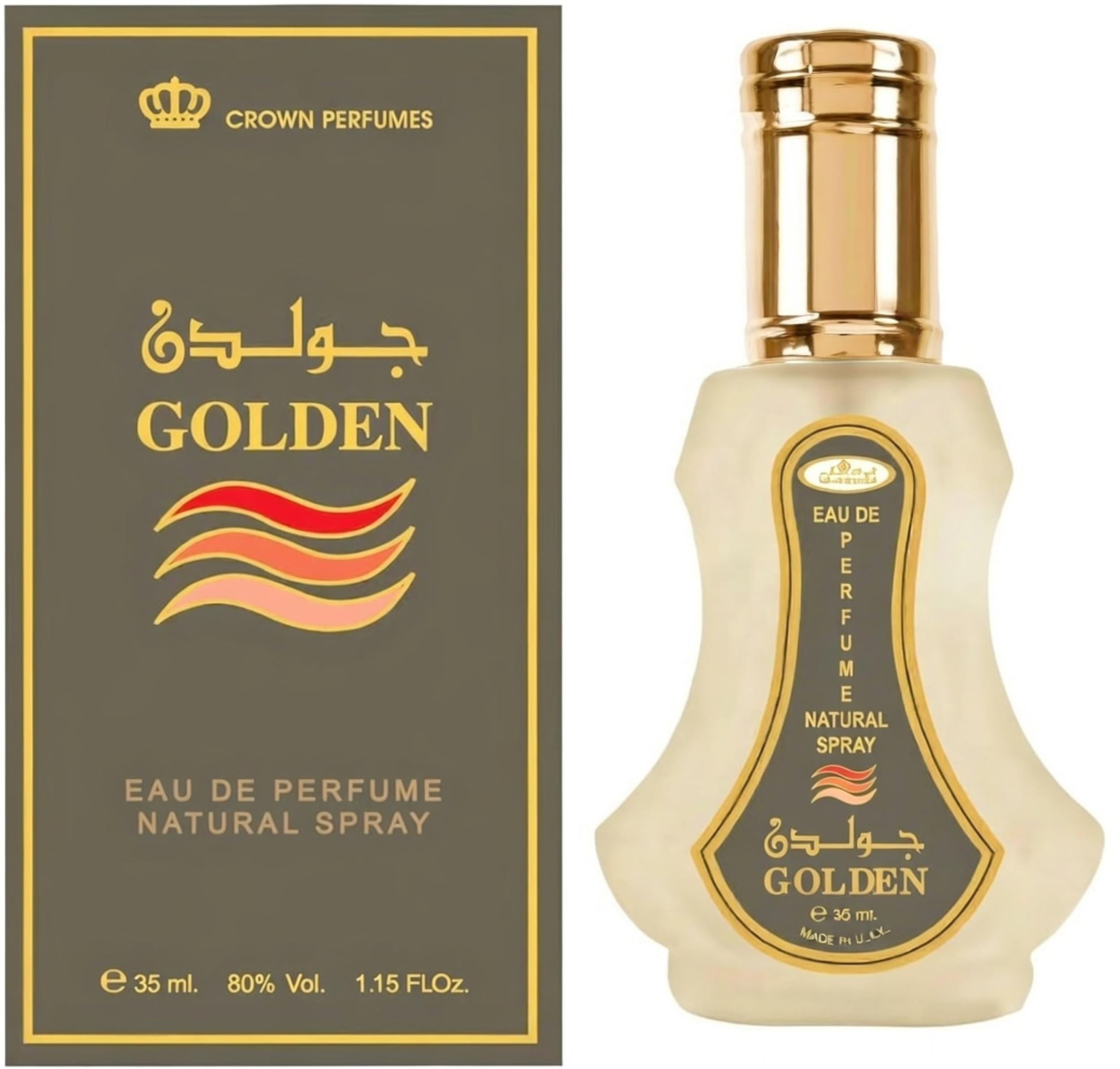 Al Rehab Golden Amber Sweet Oud Gourmand for Unisex / Unisex EDP 35 ml (1.18 oz) - Thumbnail 2