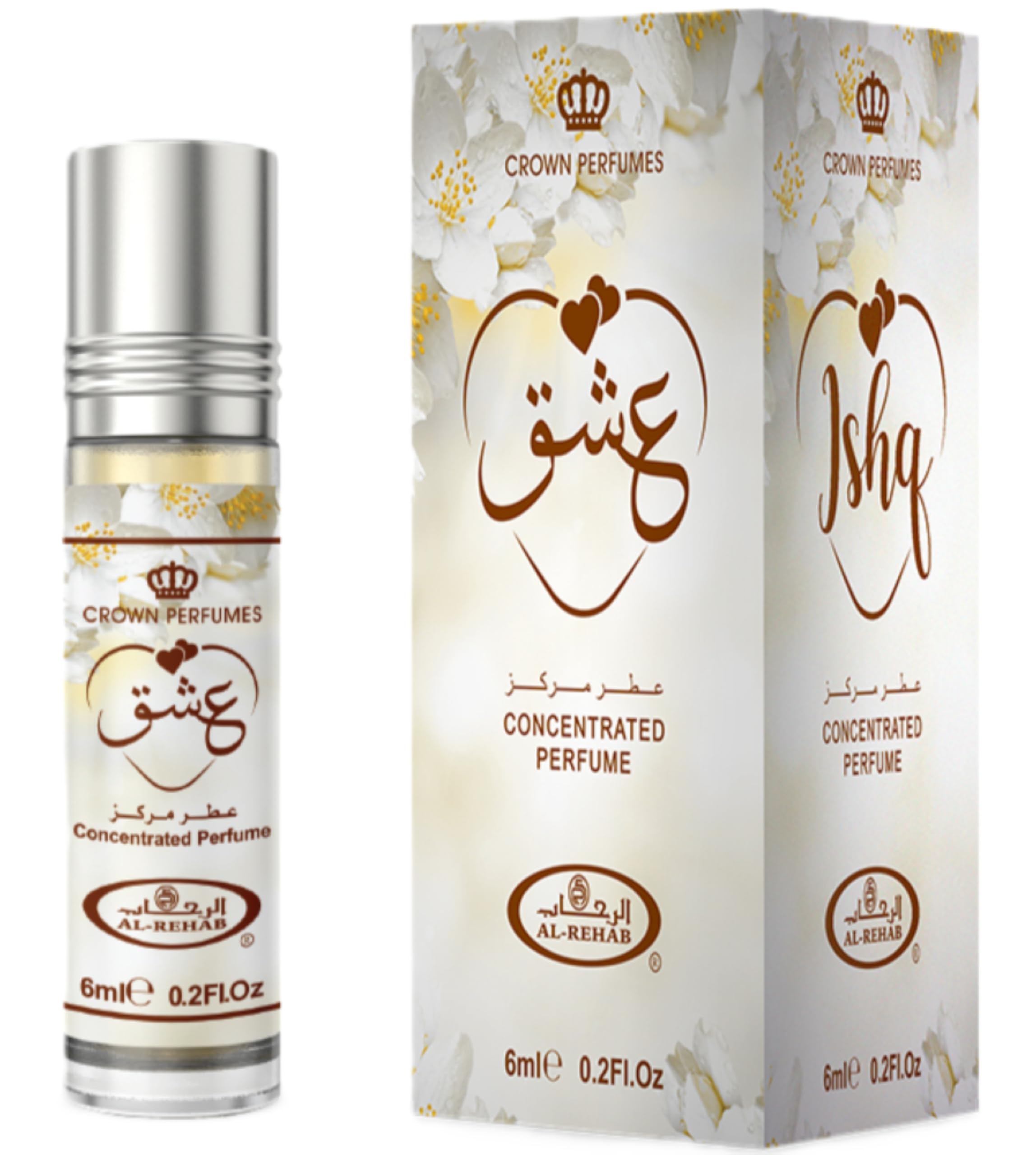 Al Rehab Ishq Floral Sweet Musky Concentrated Oil Rollerball / For Women 6 ml - Thumbnail 2