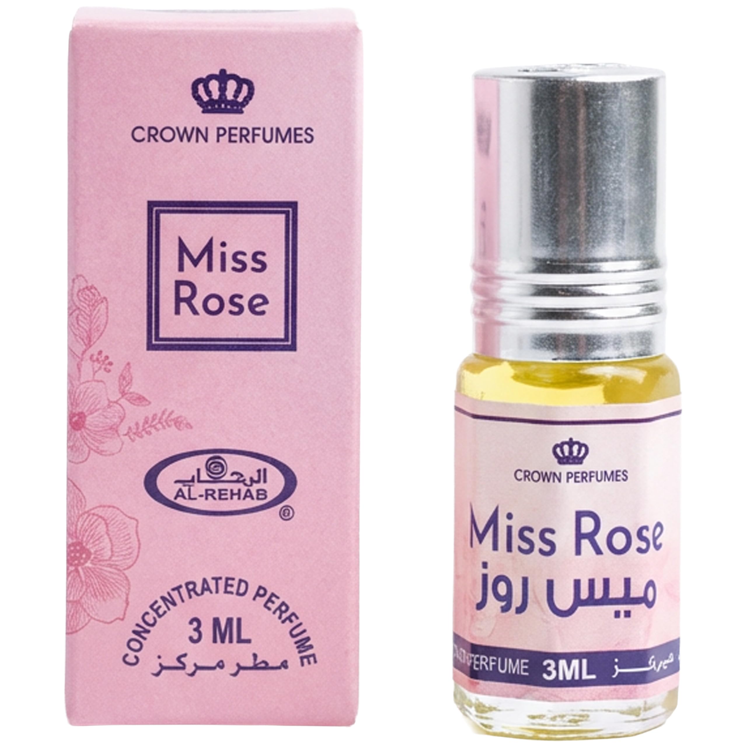 Al Rehab Miss Rose Floral Spicy Sweet Musky Woody Concentrated Oil Rollerball / - Thumbnail 2