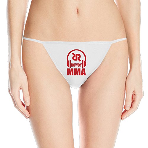 Ronda Rousey Ufc Mma Fighter Sleek Model Thong Panty Underwear Small White For - Thumbnail 2