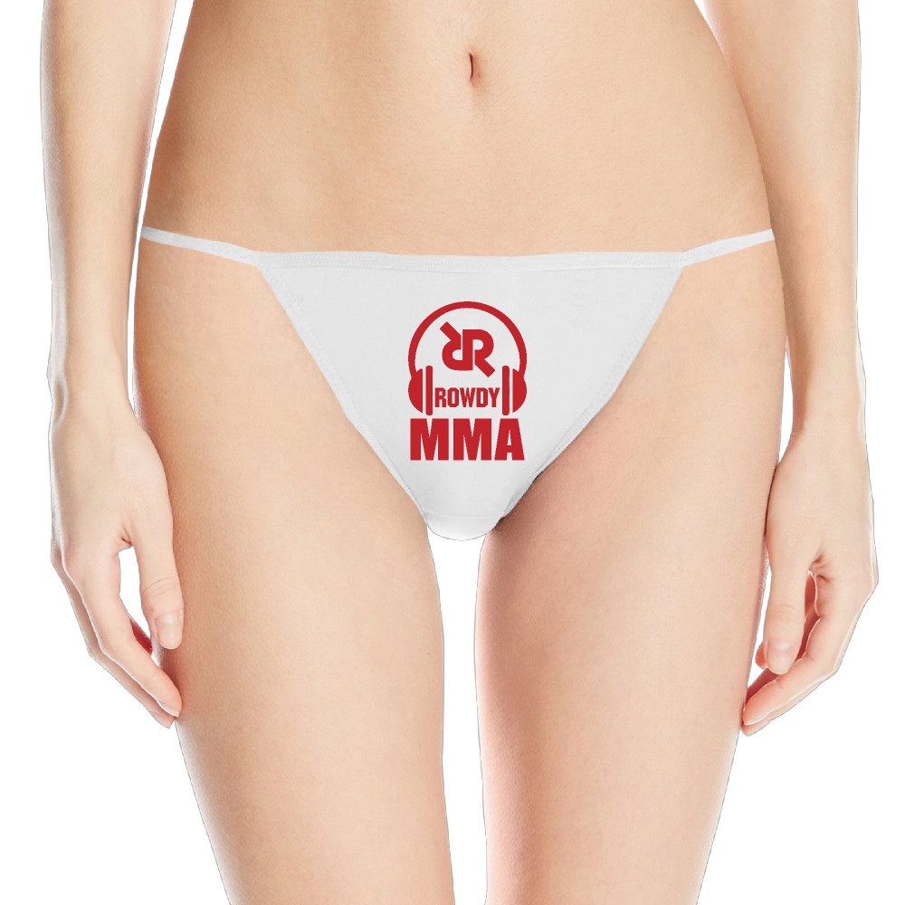 Ronda Rousey Ufc Mma Fighter Sleek Model Thong Panty Underwear Small White For