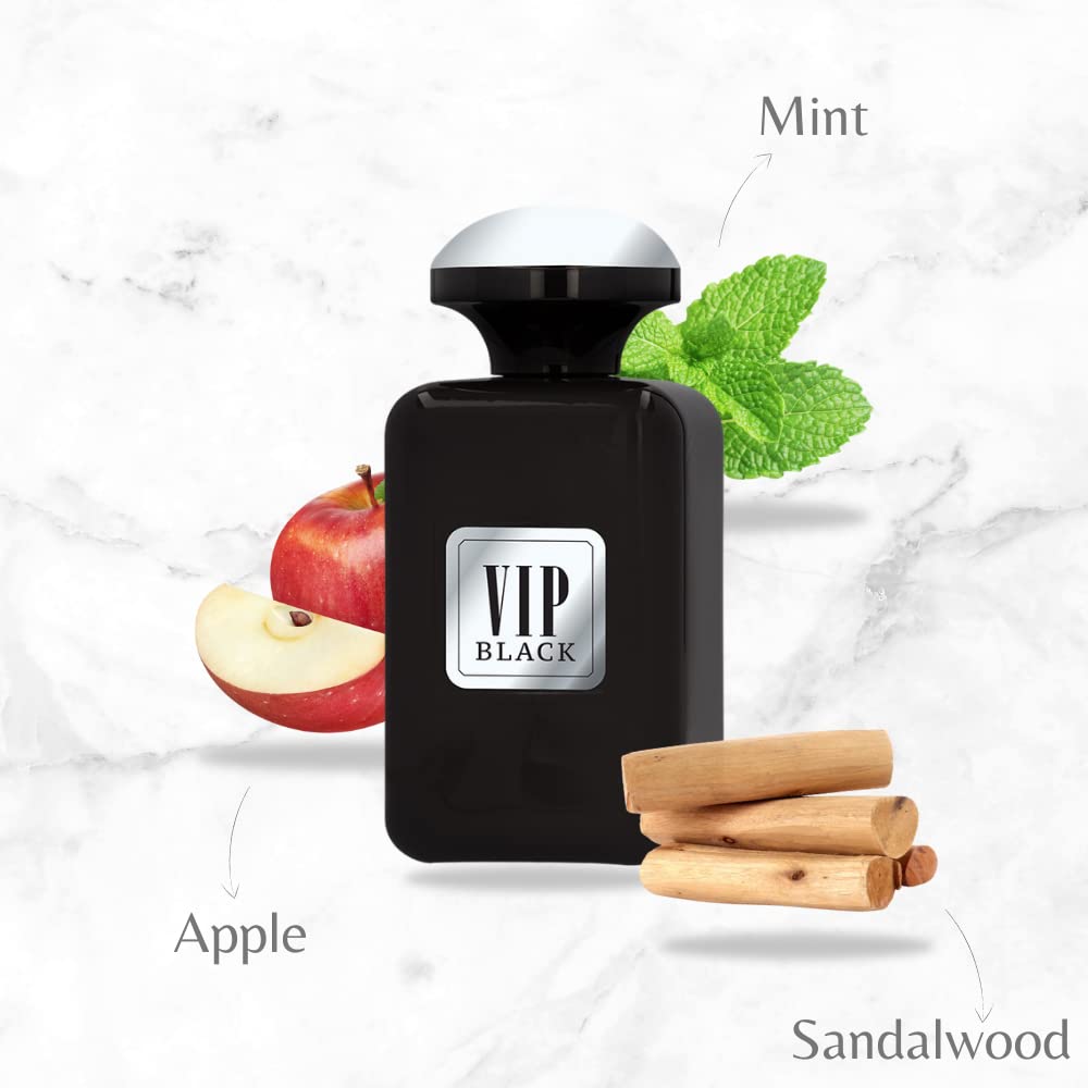 Al Rehab Vip Black For Men EDP 100 ml - Thumbnail 3