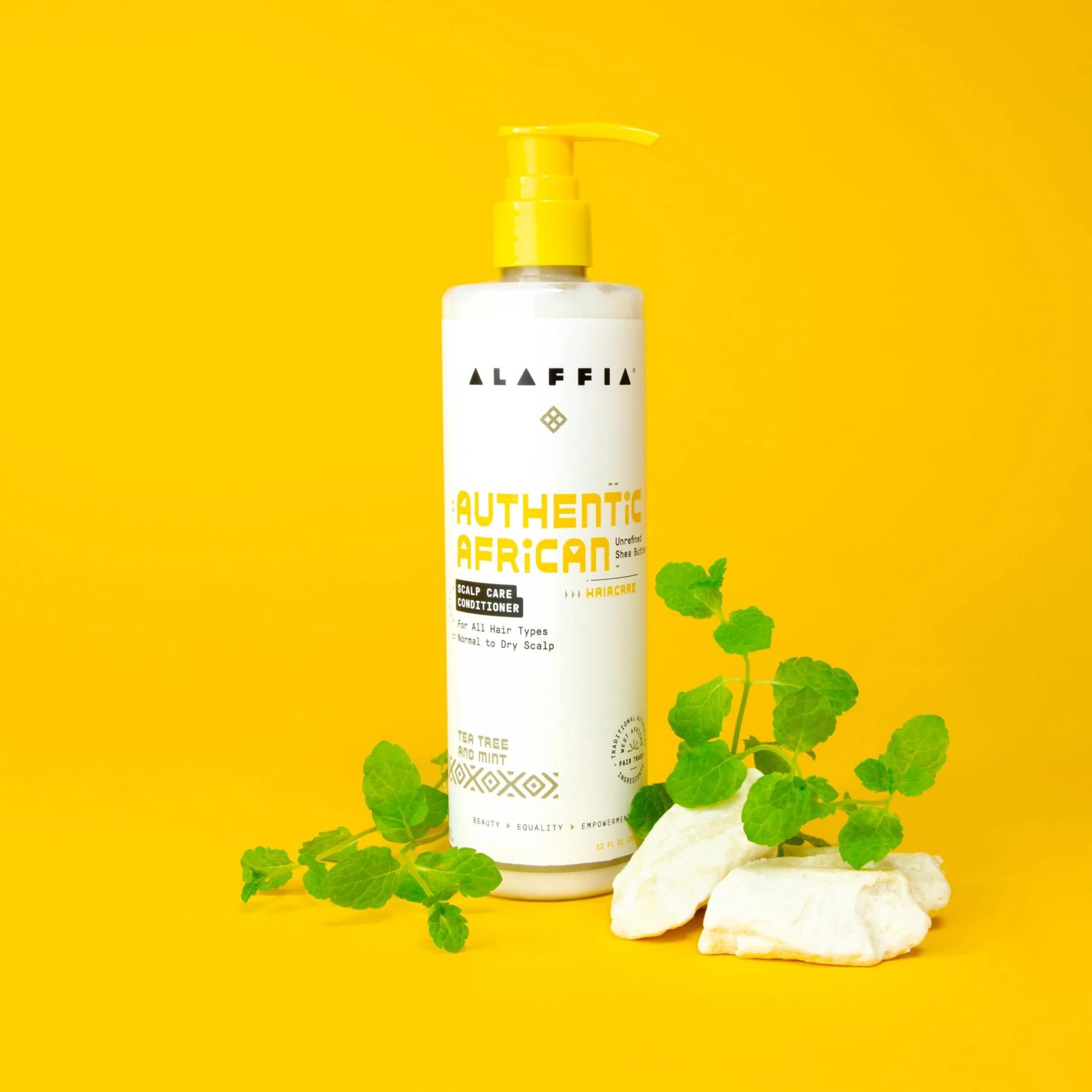 Alaffia Hair Care Authentic African Black Soap Scalp Care Conditioner Soothing - Thumbnail 3