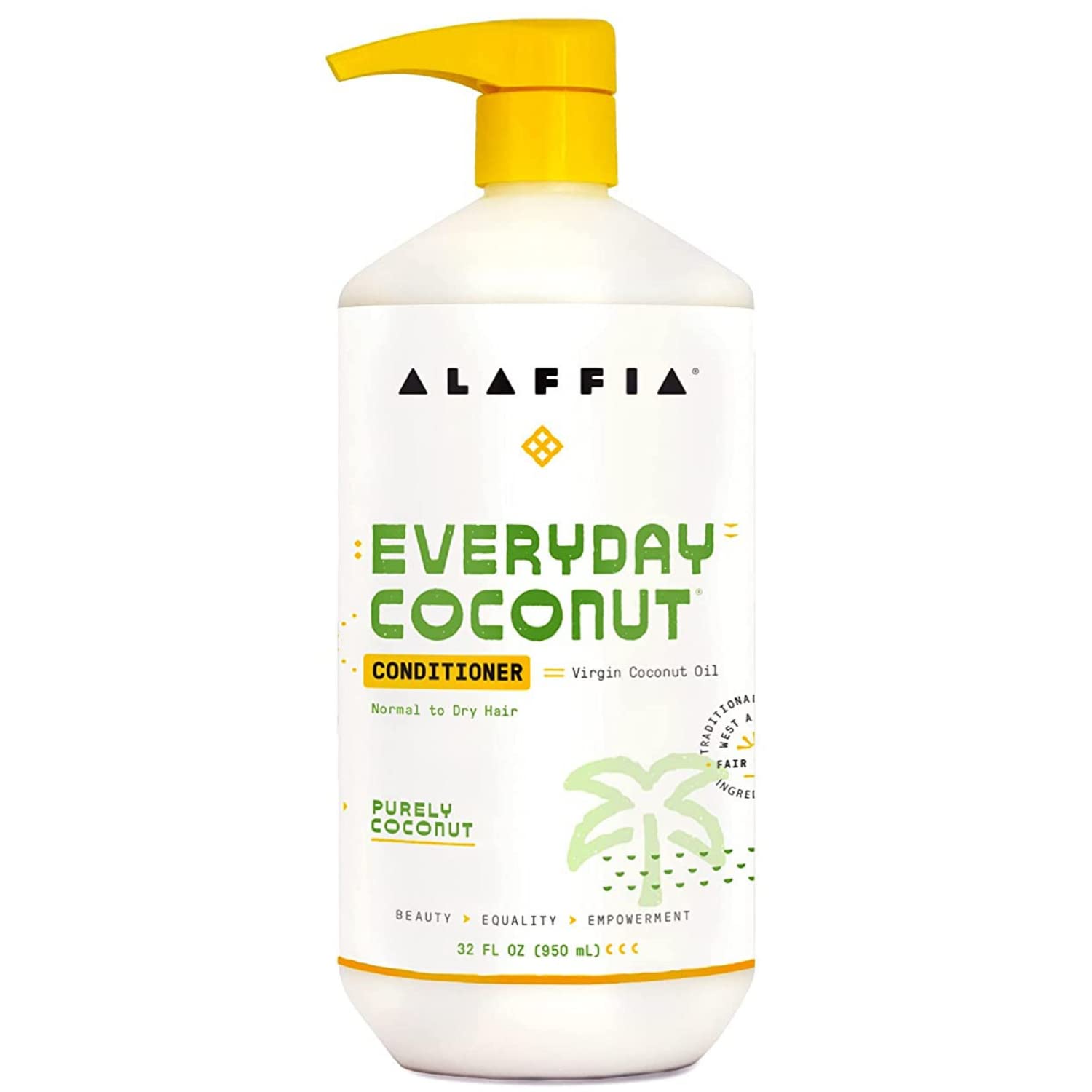 Alaffia Everyday Coconut Conditioner Ultra Hydrating Conditioner for Normal To