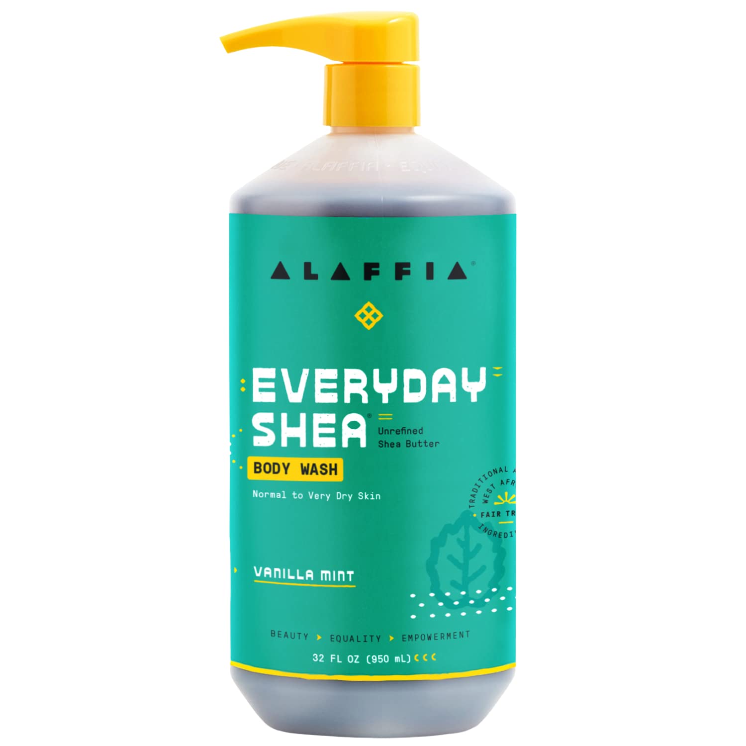 Alaffia Everyday Shea Body Wash Naturally Helps Moisturize and Cleanse Without
