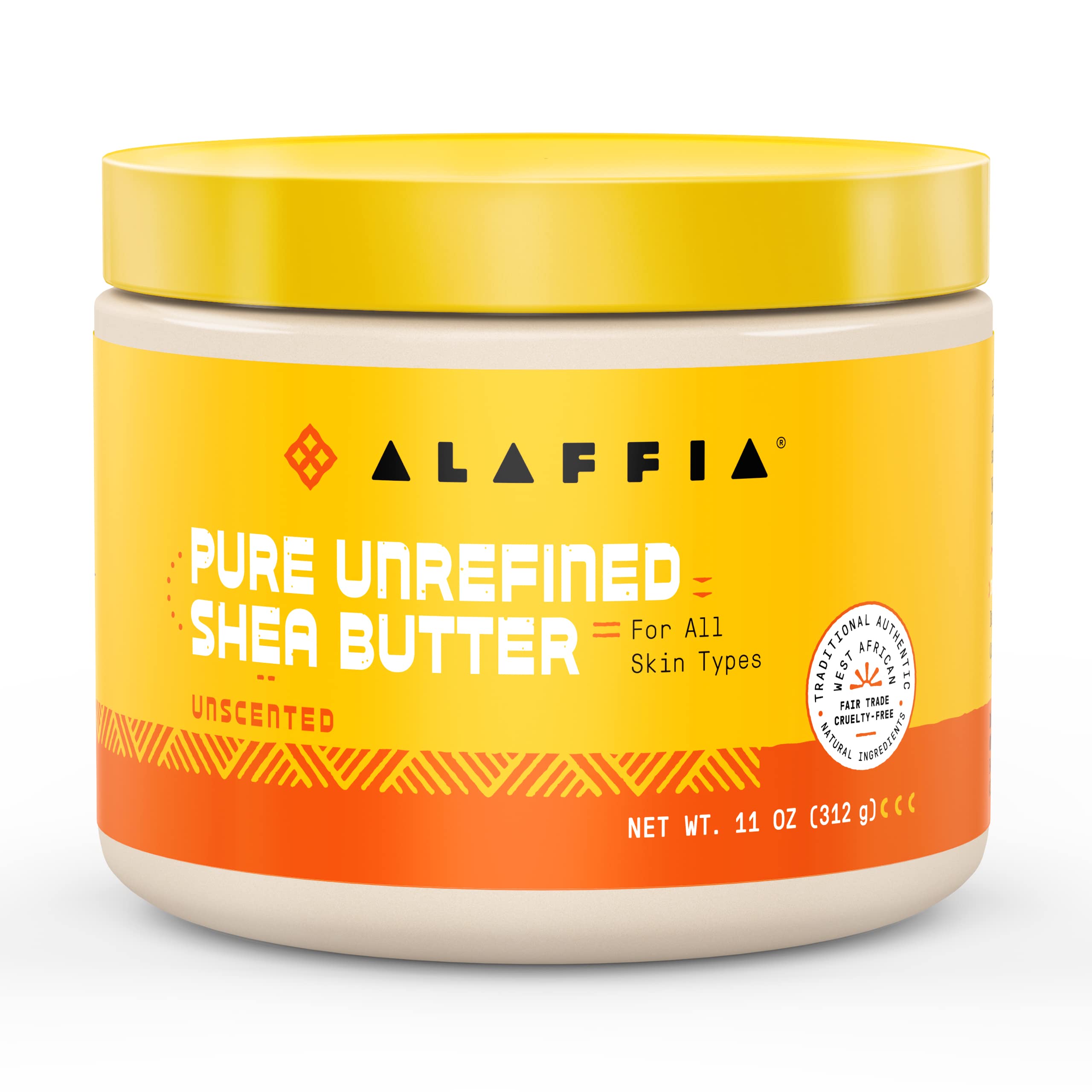 Alaffia Pure Unrefined Shea Butter Unscented 11 oz