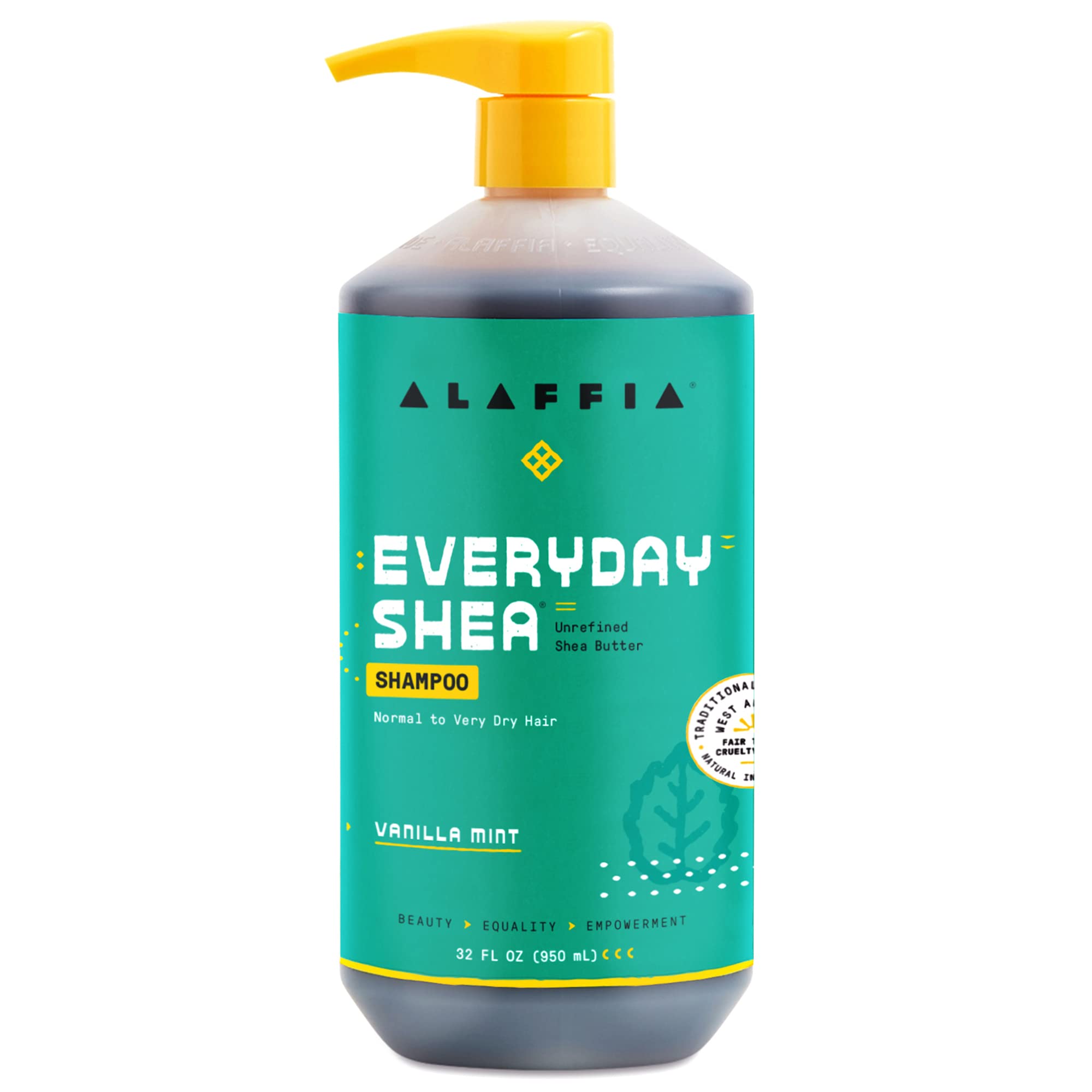 Alaffia Everyday Shea Shampoo Gently Cleansing Shampoo for Normal To Dry Hair