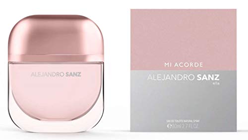Alejandro Sanz Mi Acorde Ella for Her Pink Silver Bottle Made In Spain By - Thumbnail 3