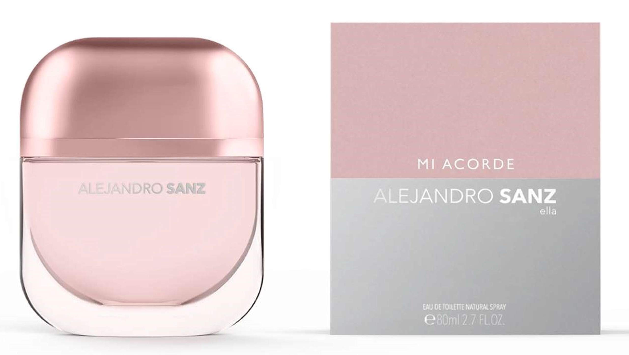 Alejandro Sanz Mi Acorde Ella for Her Pink Silver Bottle Made In Spain By