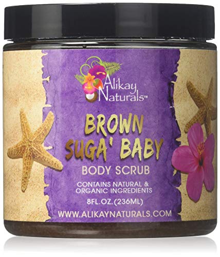 Alikay Naturals Brown Suga Baby Scrub Natural Avocado Oil Antioxidants 8 oz - Thumbnail 3