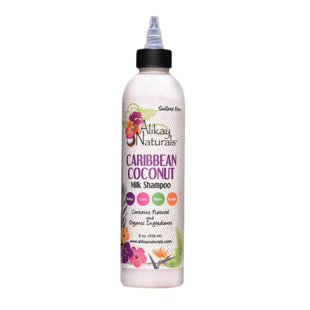 Alikay Naturals Caribbean Coconut Milk Shampoo Natural Nettle Coconut Milk Oil