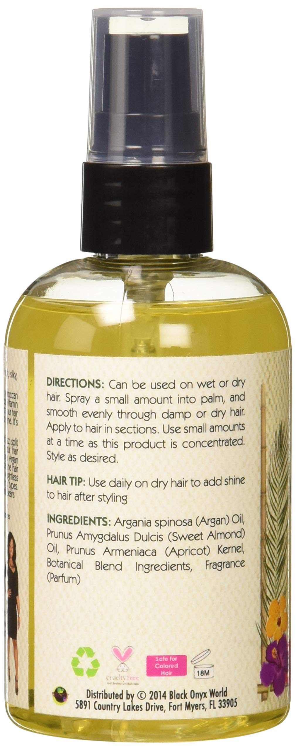 Alikay Naturals Glazed Argan Oil Silkener Natural Argan Oil Sweet Almond Oil 4