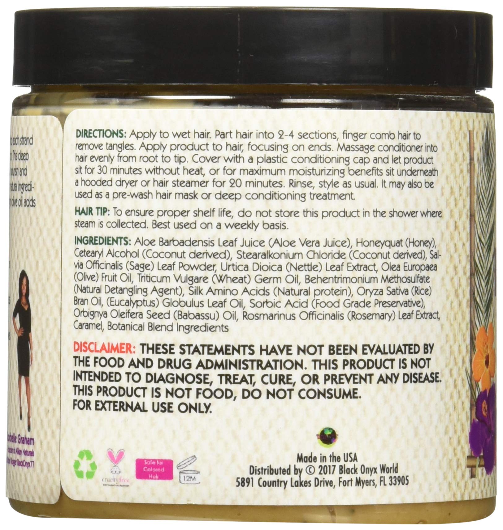 Alikay Naturals Honey and Sage Deep Conditioner Natural Honey Babassu and Sage - Thumbnail 2