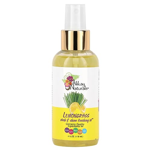Alikay Naturals Lemongrass Sleek and Shine Finishing Oil 4 oz - Thumbnail 3