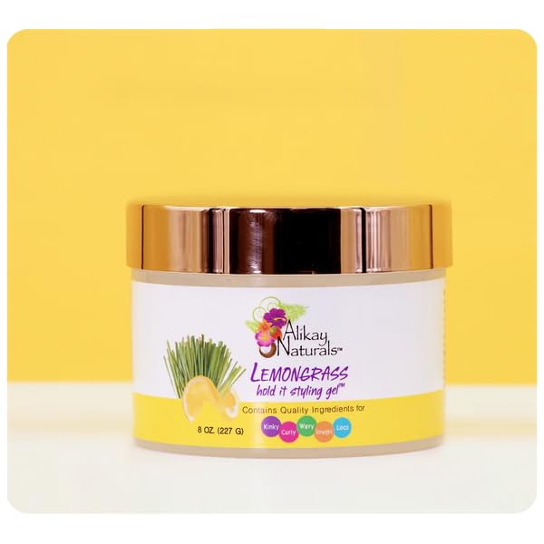 Alikay Naturals Lemongrass Hold It Styling Gel 8 oz - Thumbnail 2