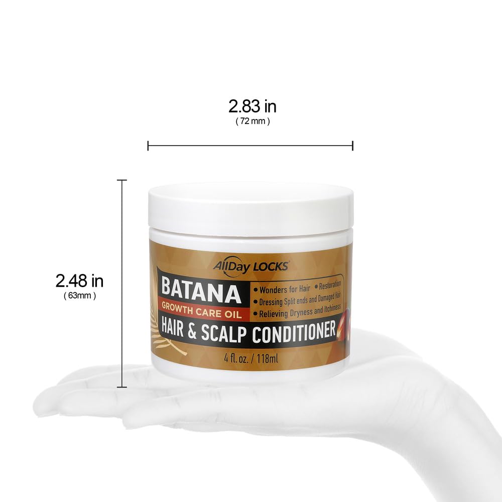 Allday Locks Batana Hair Scalp Conditioner | 100% Honduras Batana Oil | Healthy - Thumbnail 3