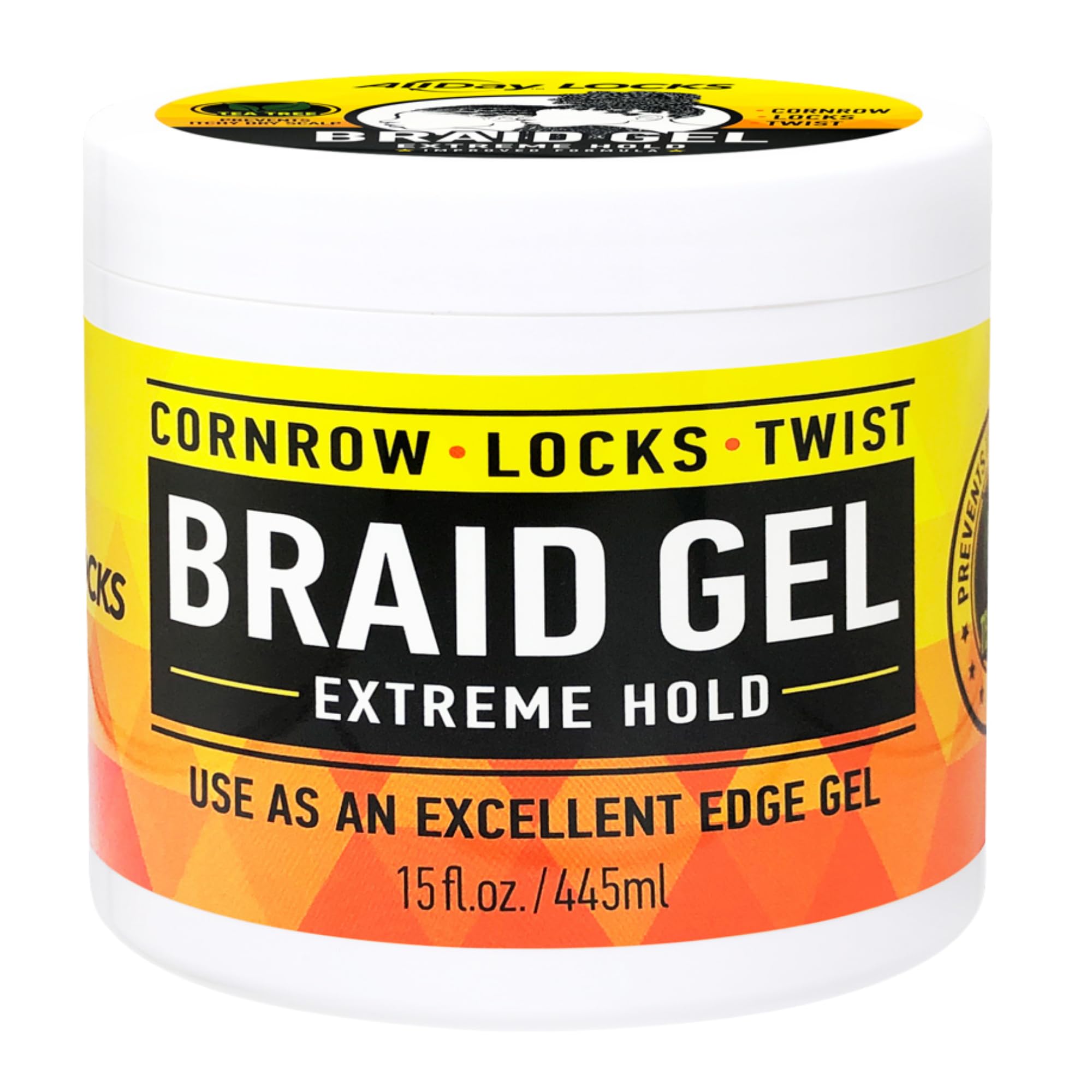 Allday Locks Braid Gel Extreme Hold Braiding Gel for Cornrows Locks Twisting - Thumbnail 2
