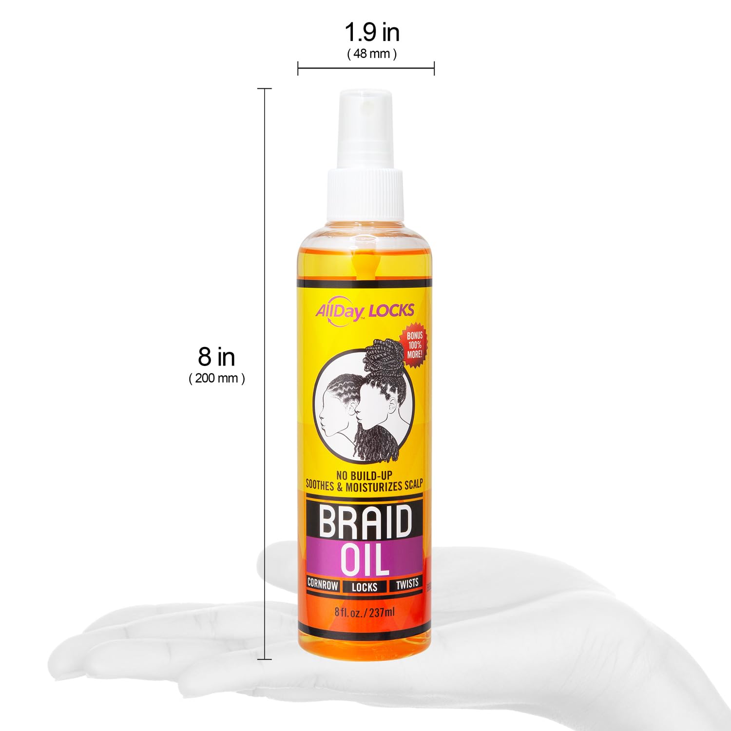 Allday Locks Braid Foam Mousse for Style Shine Braiding Foam Men Sets Seals for (Set) - Thumbnail 3