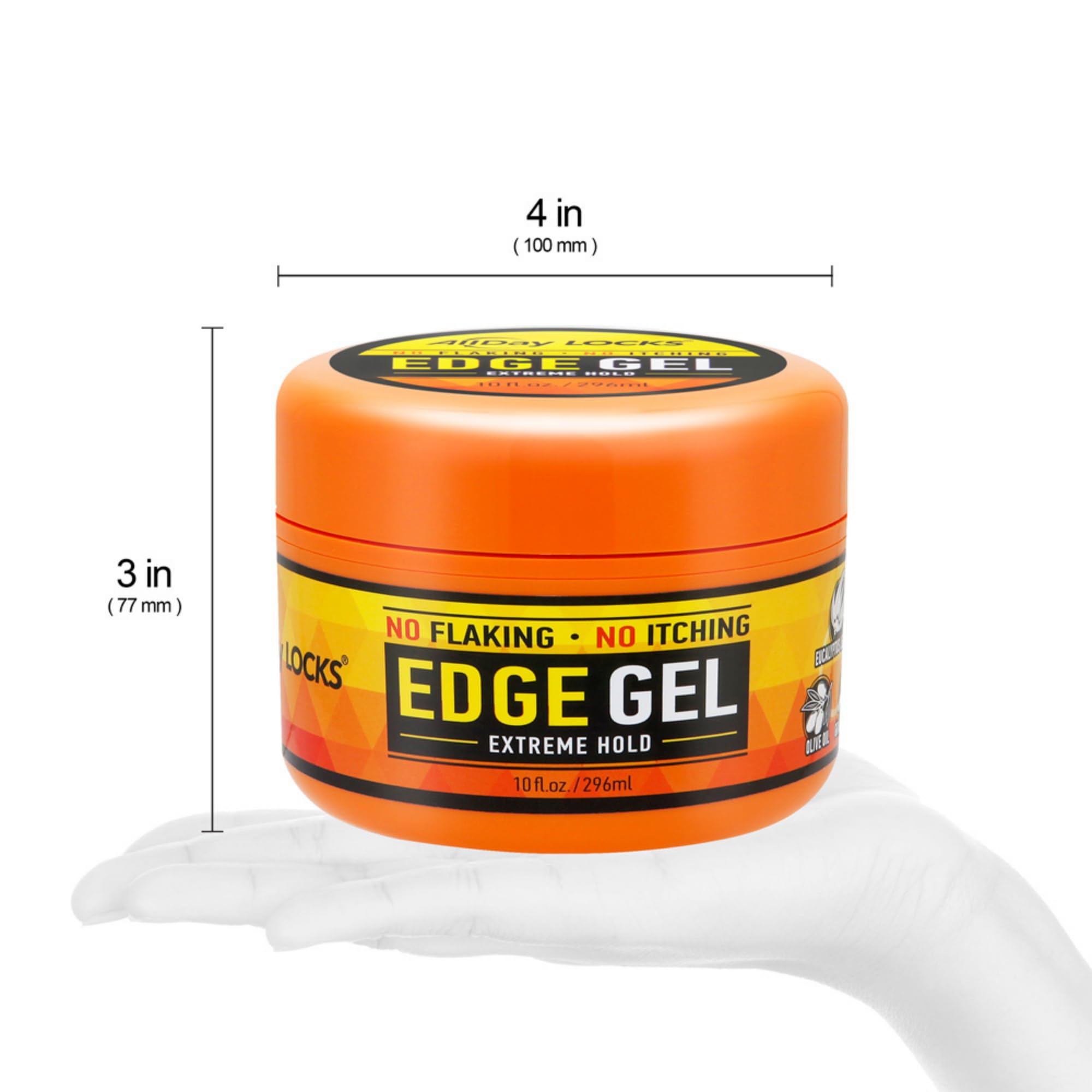 Allday Locks Edge Gel Extreme Hold Hair Gel for Maximum Control Braiding - Thumbnail 3