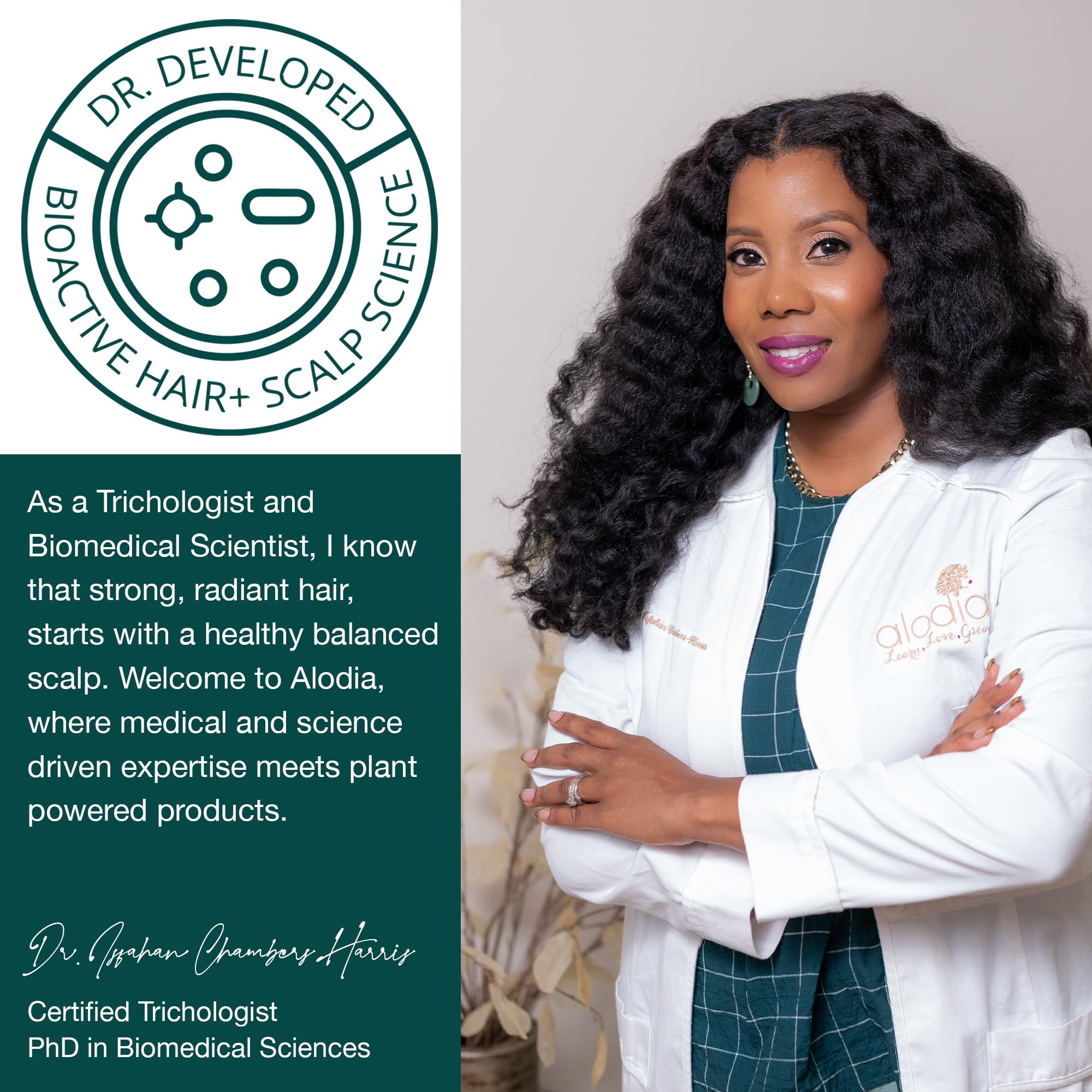 Alodia Moisturizing Curling Cream Buildable Hold for Wavy Curly Coily Hair With - Thumbnail 3