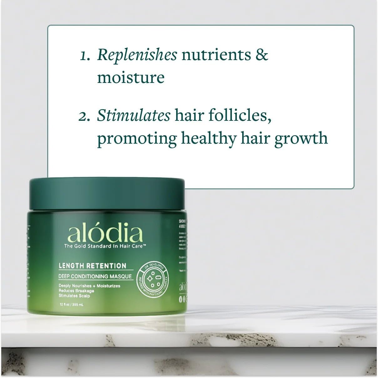 Alodia Deep Conditioning Masque Nourish Hydrate With Avocado Oil Peppermint Oil - Thumbnail 2