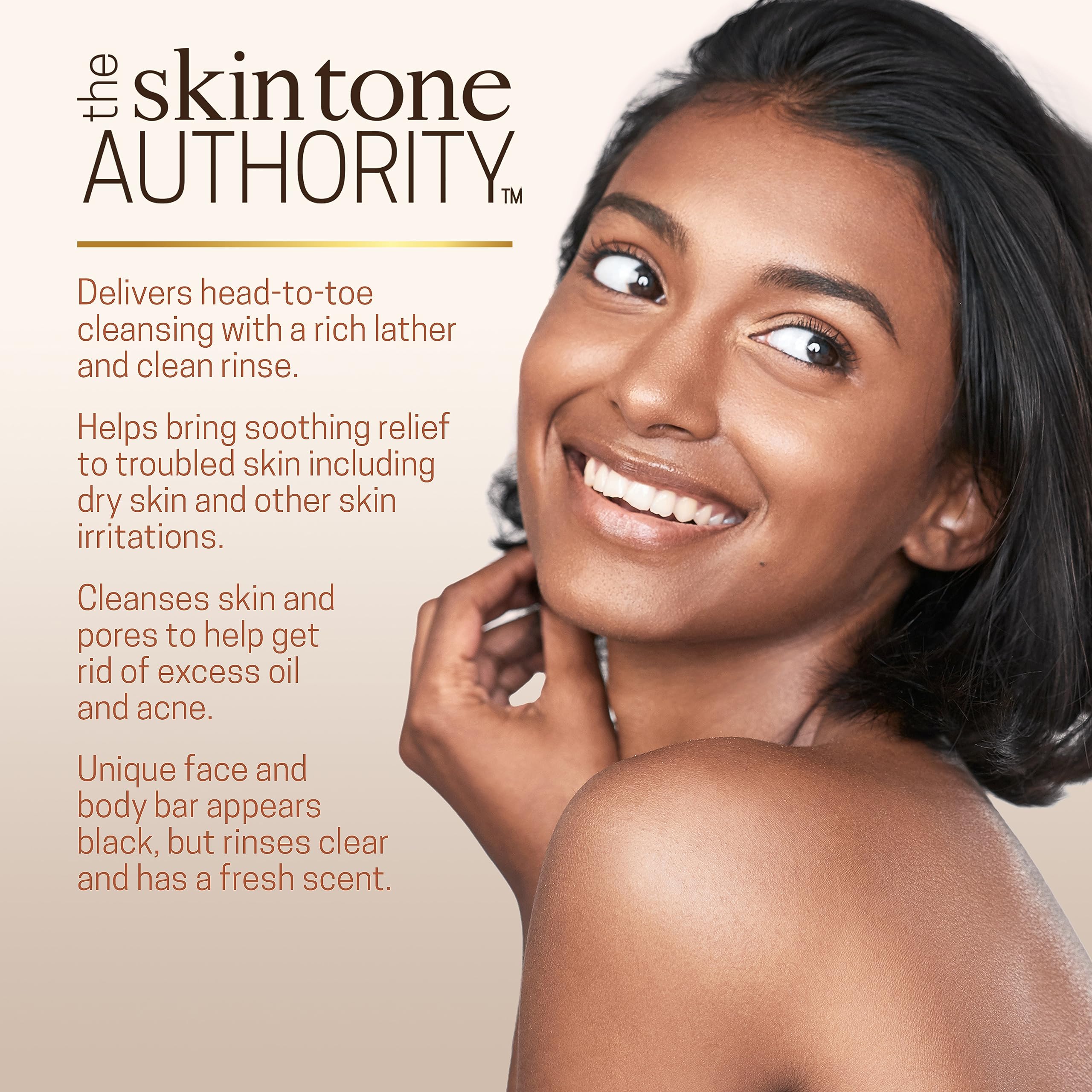 Ambi African Black Soap Face Body Bar Cleans and Nourishes Skin Rinses Clear - Thumbnail 2