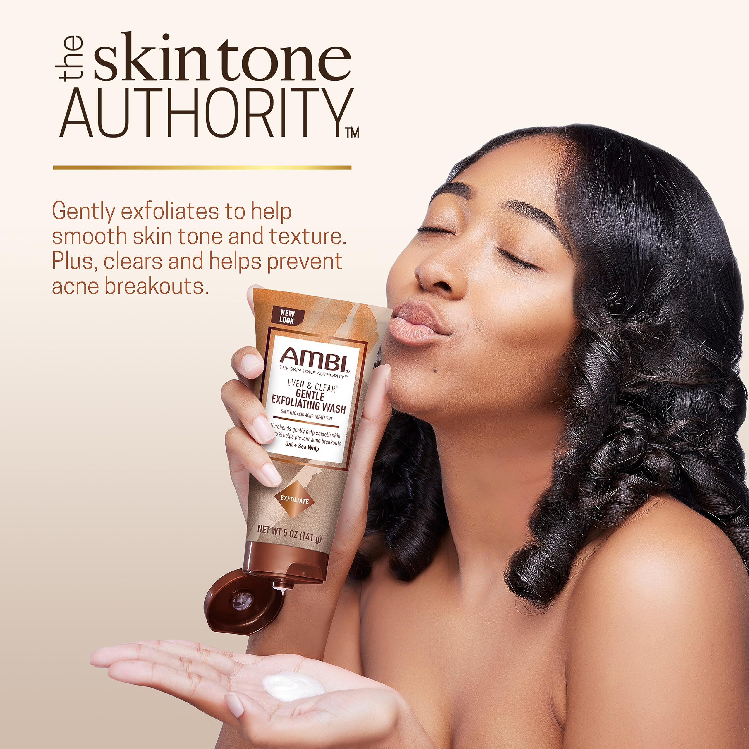 Ambi Even Clear Gentle Exfoliating Wash With Oat and Sea Whip Salicylic Acid - Thumbnail 2