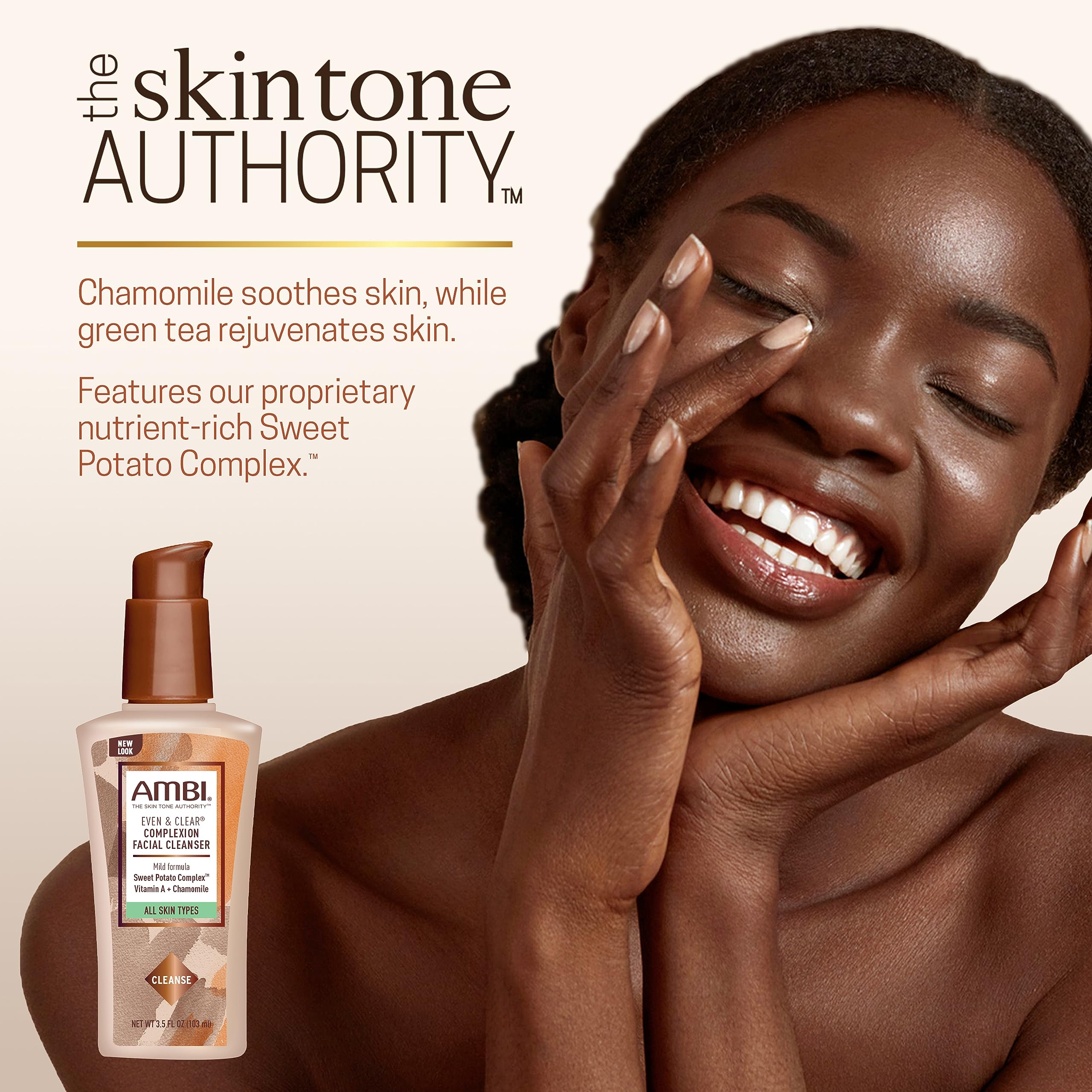 Ambi Even Clear Complexion Facial Cleanser Women All Skin Types Sweet Potato - Thumbnail 3