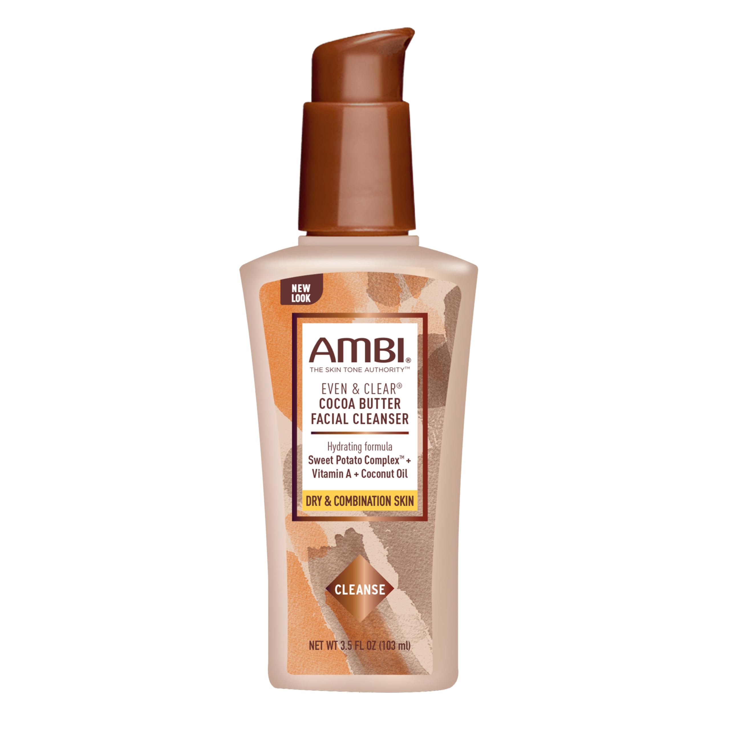Ambi Even Clear Cocoa Butter Facial Cleanser With Nutrient Rich Sweet Potato