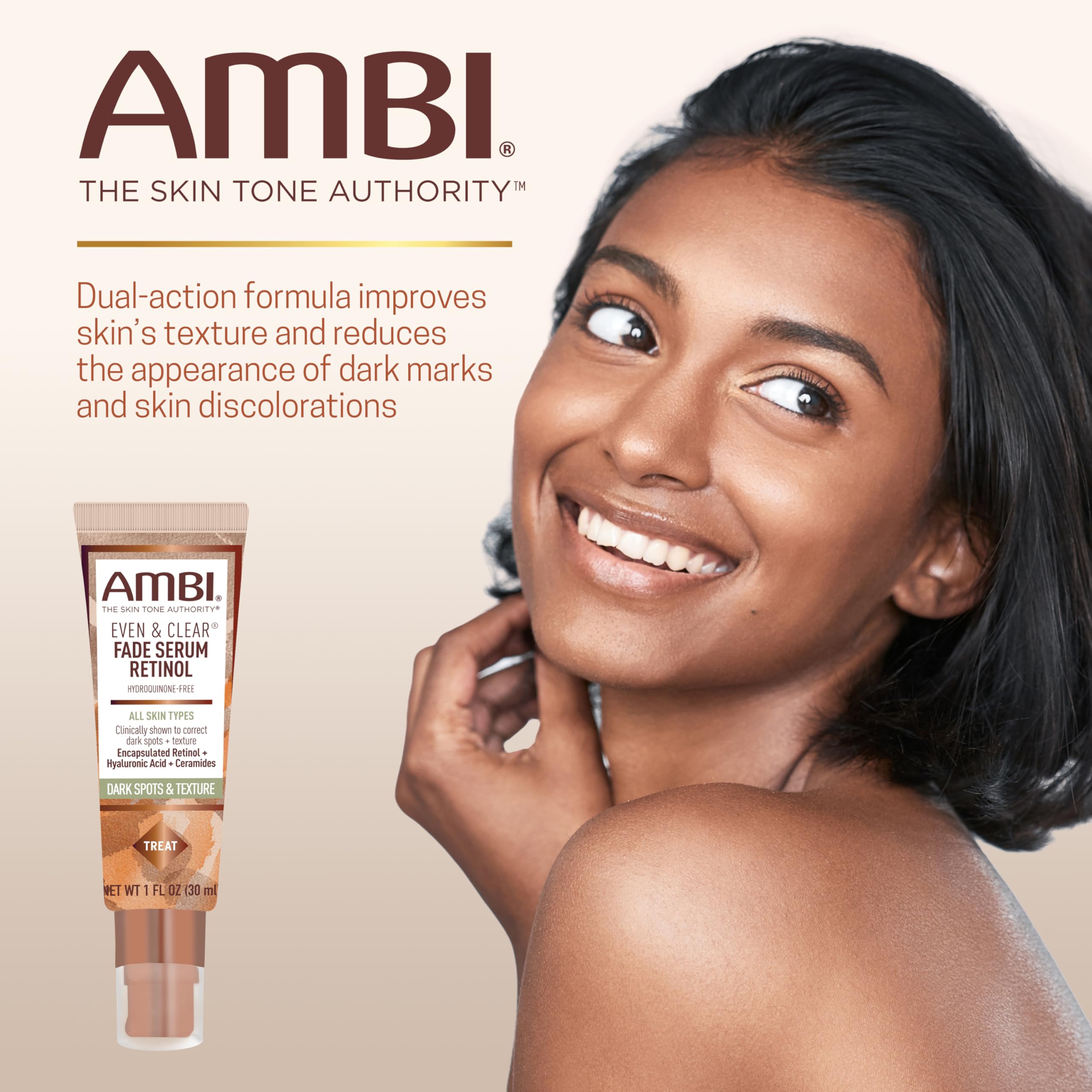 Ambi Even Clear Fade Serum Hyperpigmentation Treatment Hydroquinone Free Dark - Thumbnail 2
