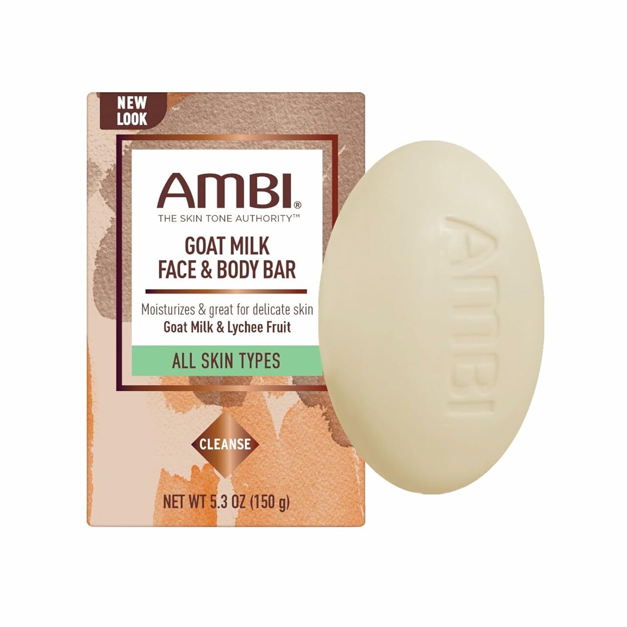 Ambi Goat Milk Face Body Bar Moisturizing Formula for All Skin Types Gentle - Thumbnail 2