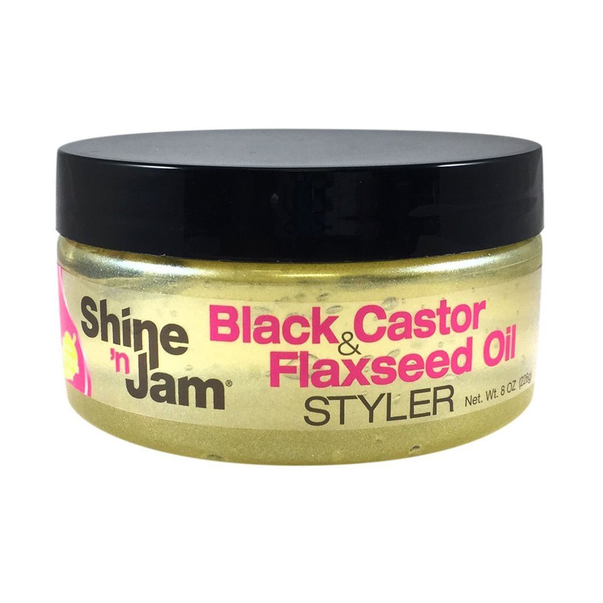 Ampro Shine'n Jam Black Castor Flax Oil Gel 8 oz