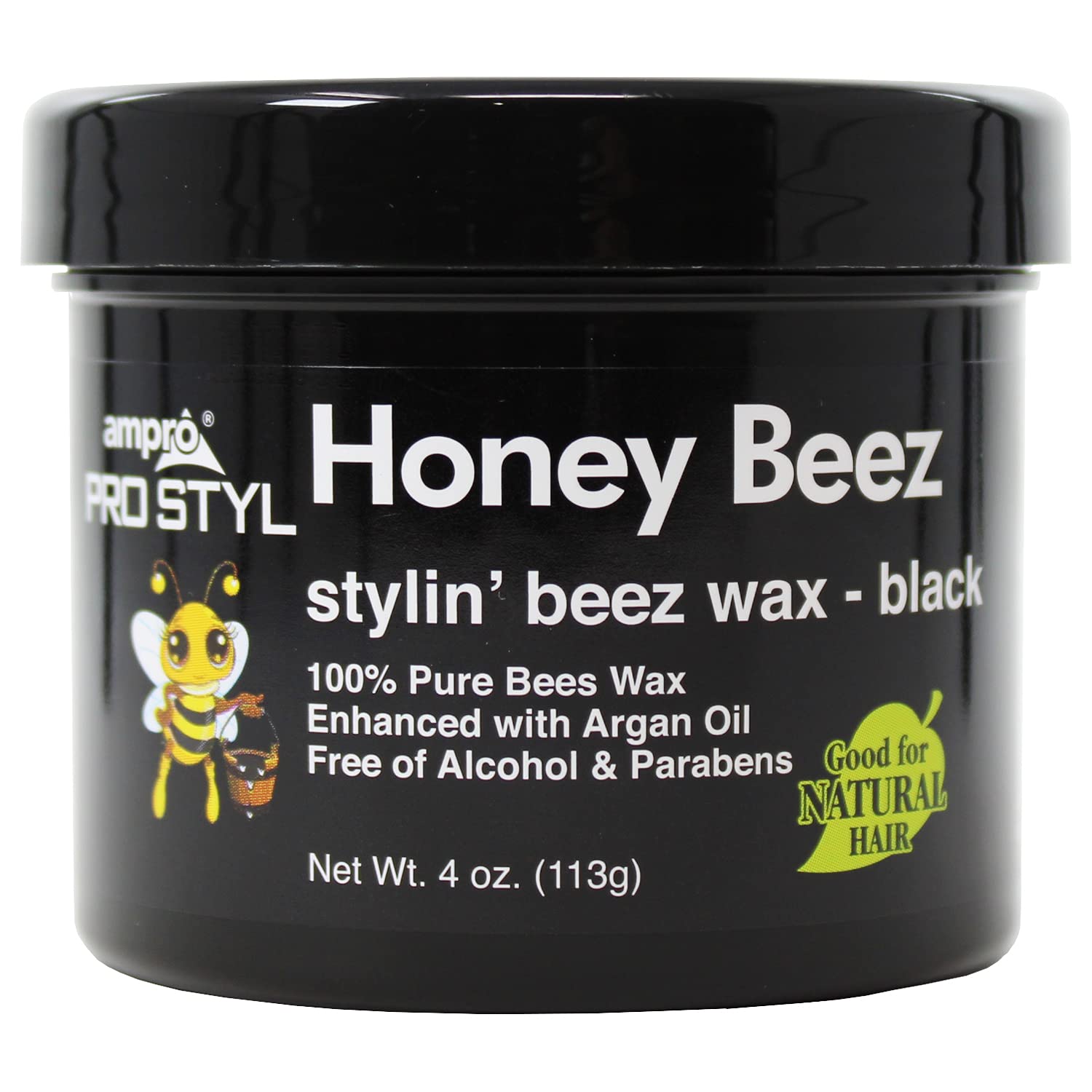 Ampro Honey Beez Wax Black 4 oz - Thumbnail 2