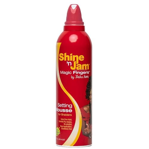 Shine N Jam Magic Fingers for Braiders Setting Mousse 354 ml (12 oz) (Set) - Thumbnail 2